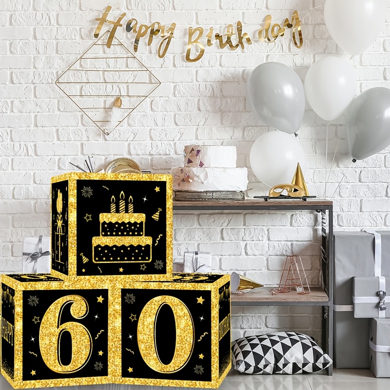 goldbuch 85662 Gift Boxes Set of 3 Turnowsky Design Happy Sun, Set of 3 Gift Boxes in Various Sizes, 3 Gift Boxes with Art Print, Gold Embossing and