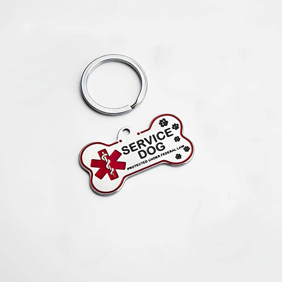 TEMU 1pc Personalized Laser-engravable Pet Id Tag Suitable For Dogs - Custom Name, Date & Contact , Durable Alloy Dog Tag, Anti-lost Collar Pendant,