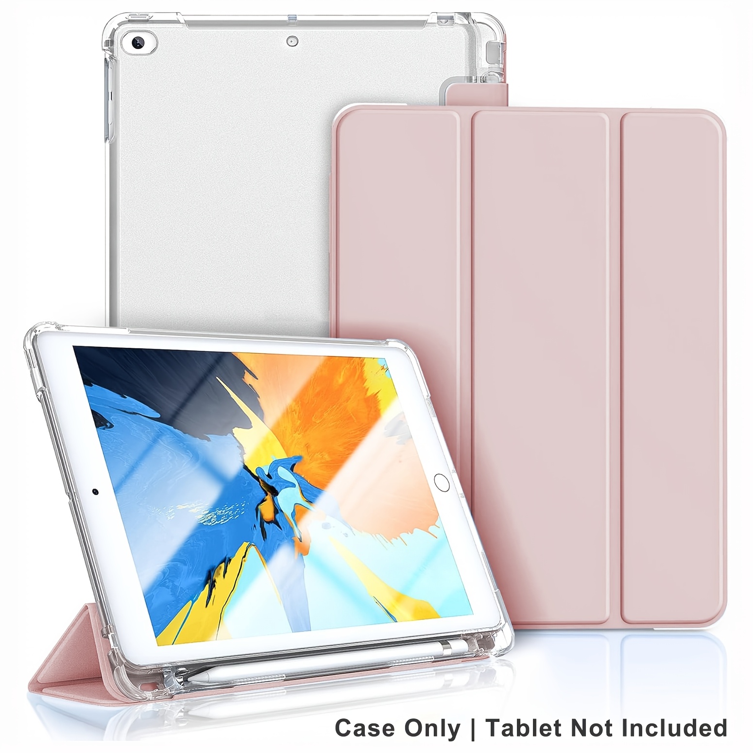 TEMU Custodia in con scomparto per penna per iPad Air 1 2 9.7 pollici 2013 2014 2017 2018 5穠 6穠 9.7'' con supporto magnetico a funzione sveglia/sonno