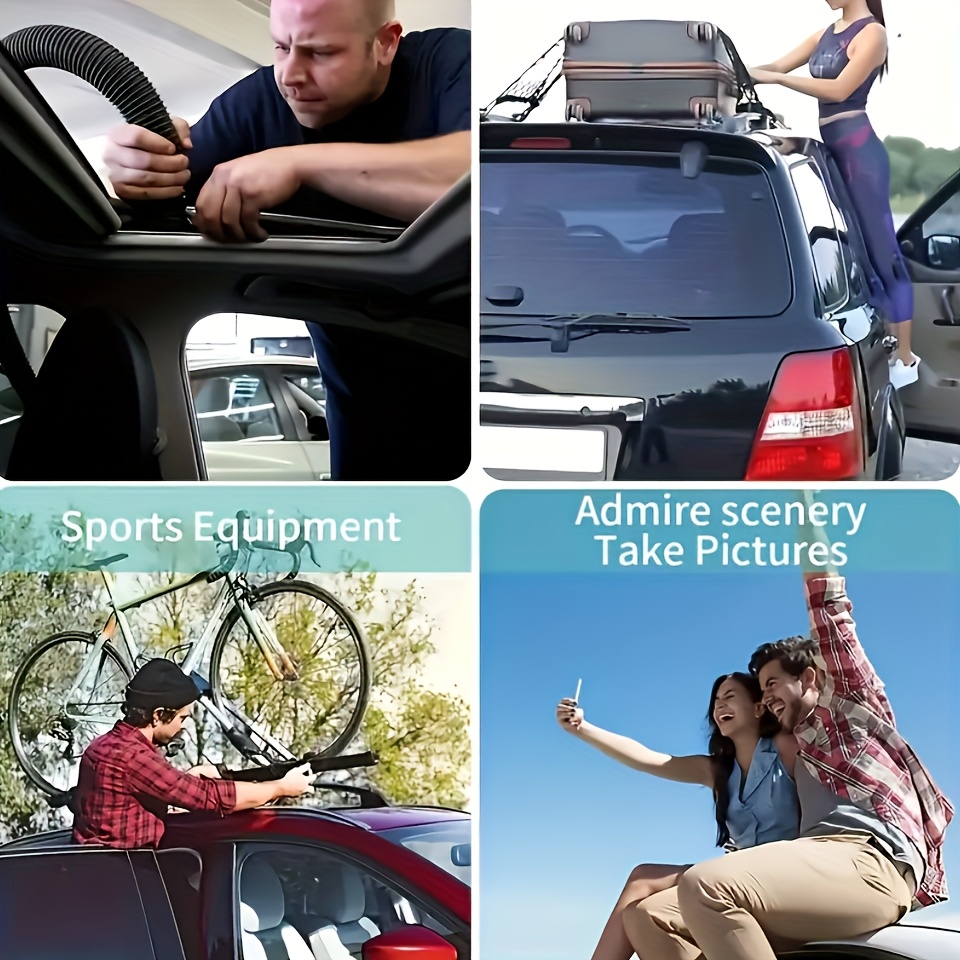 car door step car door step for car roof access folding aluminum alloy car step fits most cars suvs and trucks dark Product details 2