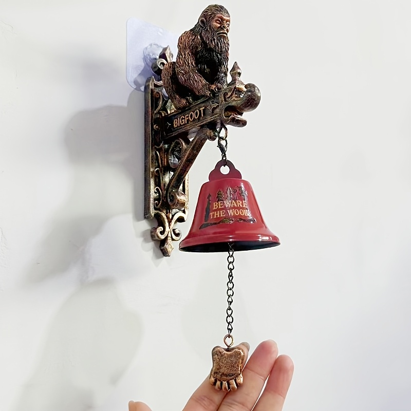 TEMU Be Careful Of The Doorbell Decoration . The Terrifying Design Without Batteries, Made Of Durable Resin Material, Is Suitable For Indoor/outdoor