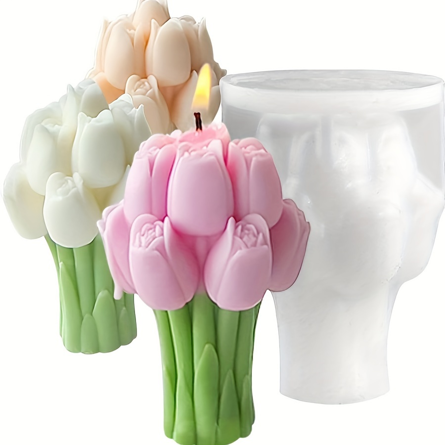 

Bouquet -aromatherapy Wax Sculpting -3d For Diy , -1pc