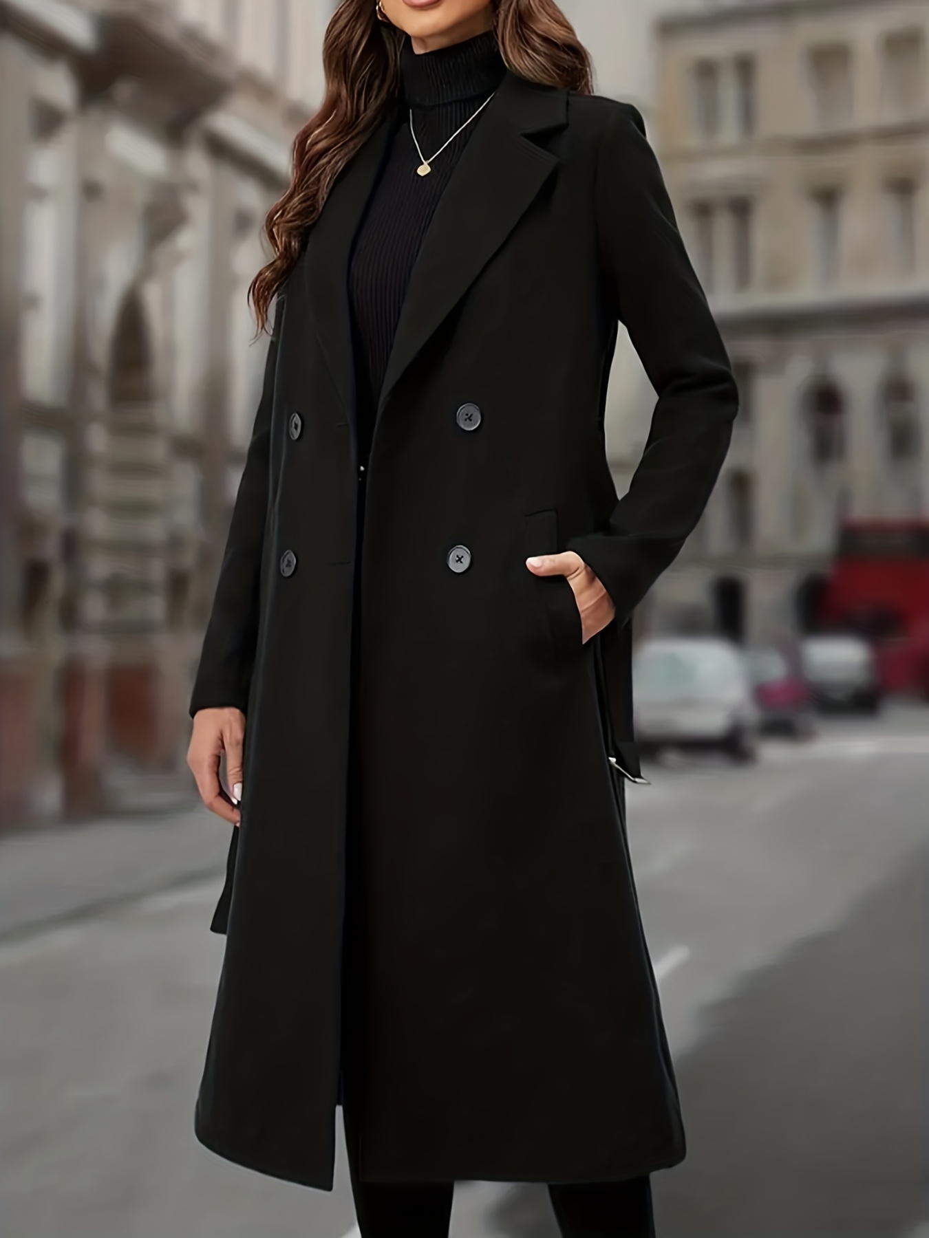 long dress coats for women sold on Temu New Zealand
