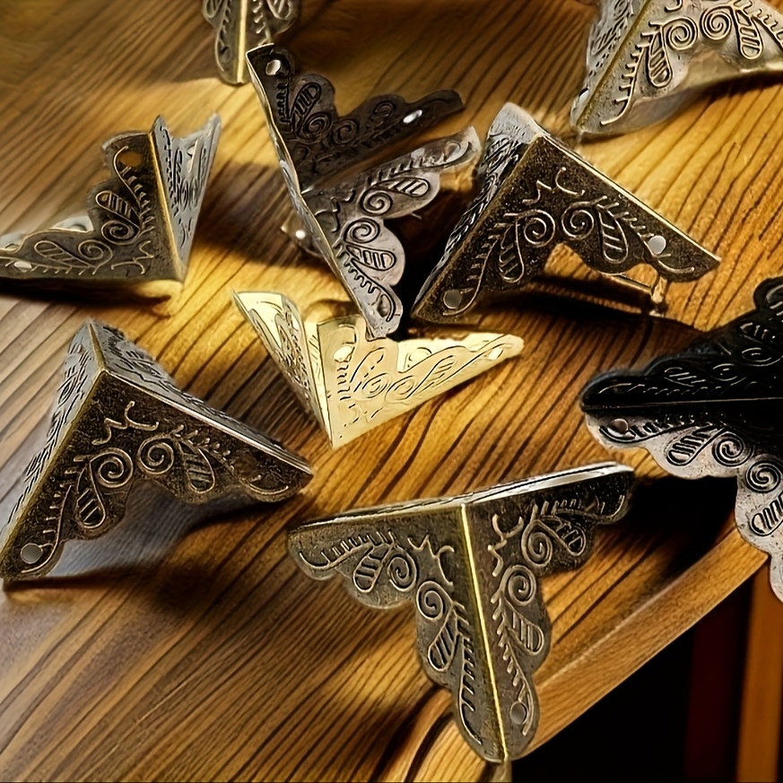 a set of 12 30 exquisite printed   protectors with nails for classical diy   durable   provide thoughtful protection for your wooden boxes   preventing   and wear and extending the   of your items 2