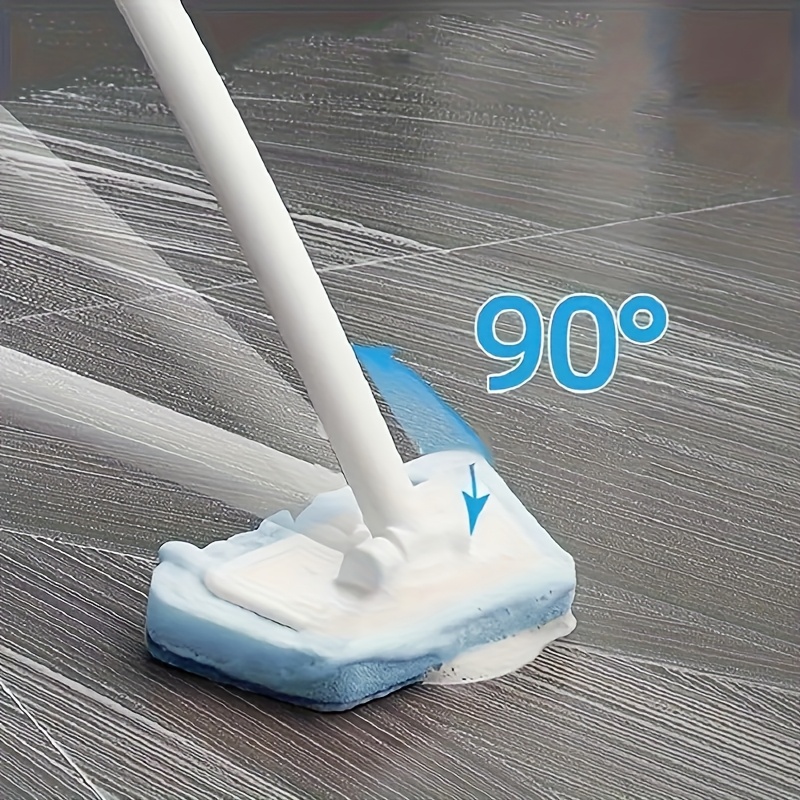 multi functional bathroom cleaning brush set with 5 detachable brush heads long handle essential household cleaning tools floor cleaning set sturdy handle structure used for scrubbing tiles floors and bathtubs Product details 5