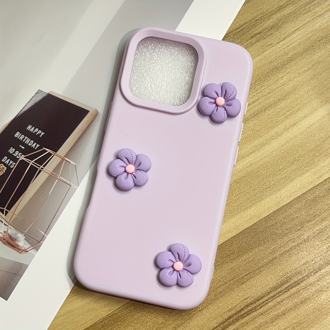 TEMU Phone Case: 1pc Daisy Flower Decorative Phone Case, Suitable For Iphone 18 Pro, 18 Pro Max, 17, 17 Pro, 17 Pro Max, 16 Pro Max, 15, 14 Plus, 13,