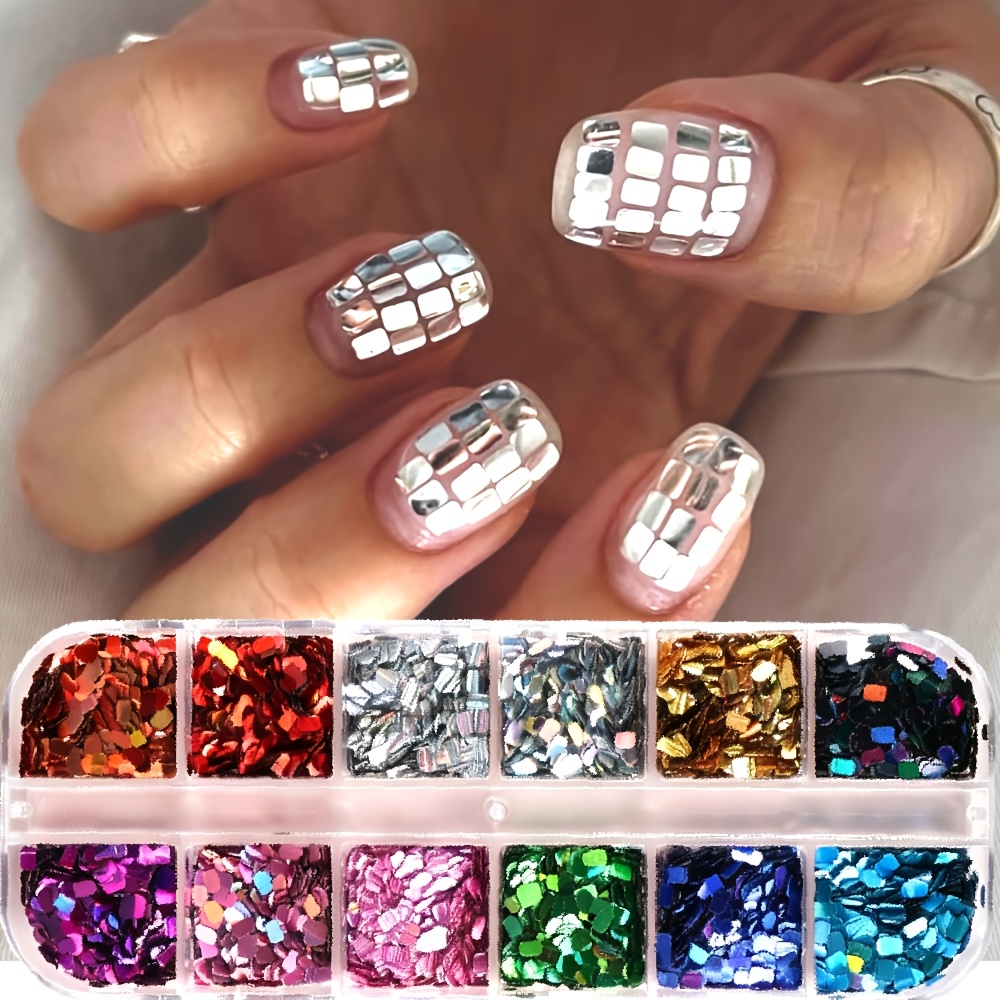 2 Boxes Holographic Polka Dot Nail Sequins