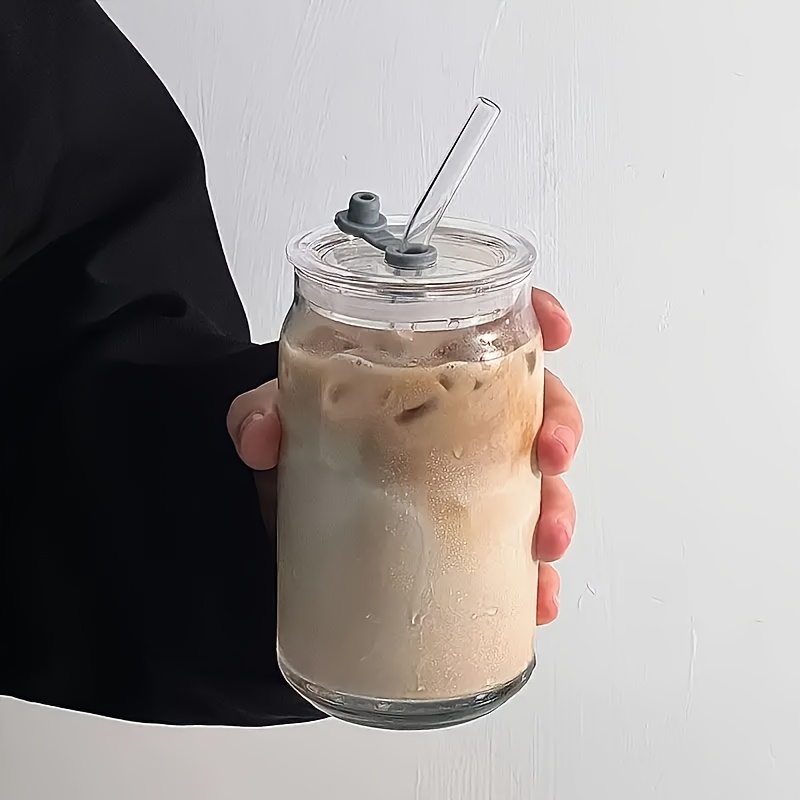 TEMU 1/2/4 pezzi con e cannuccia, macchina per caff癡 freddo, set tazze per caff癡, creativa in borosilicato per , latte, birra e , per uso , perfetta