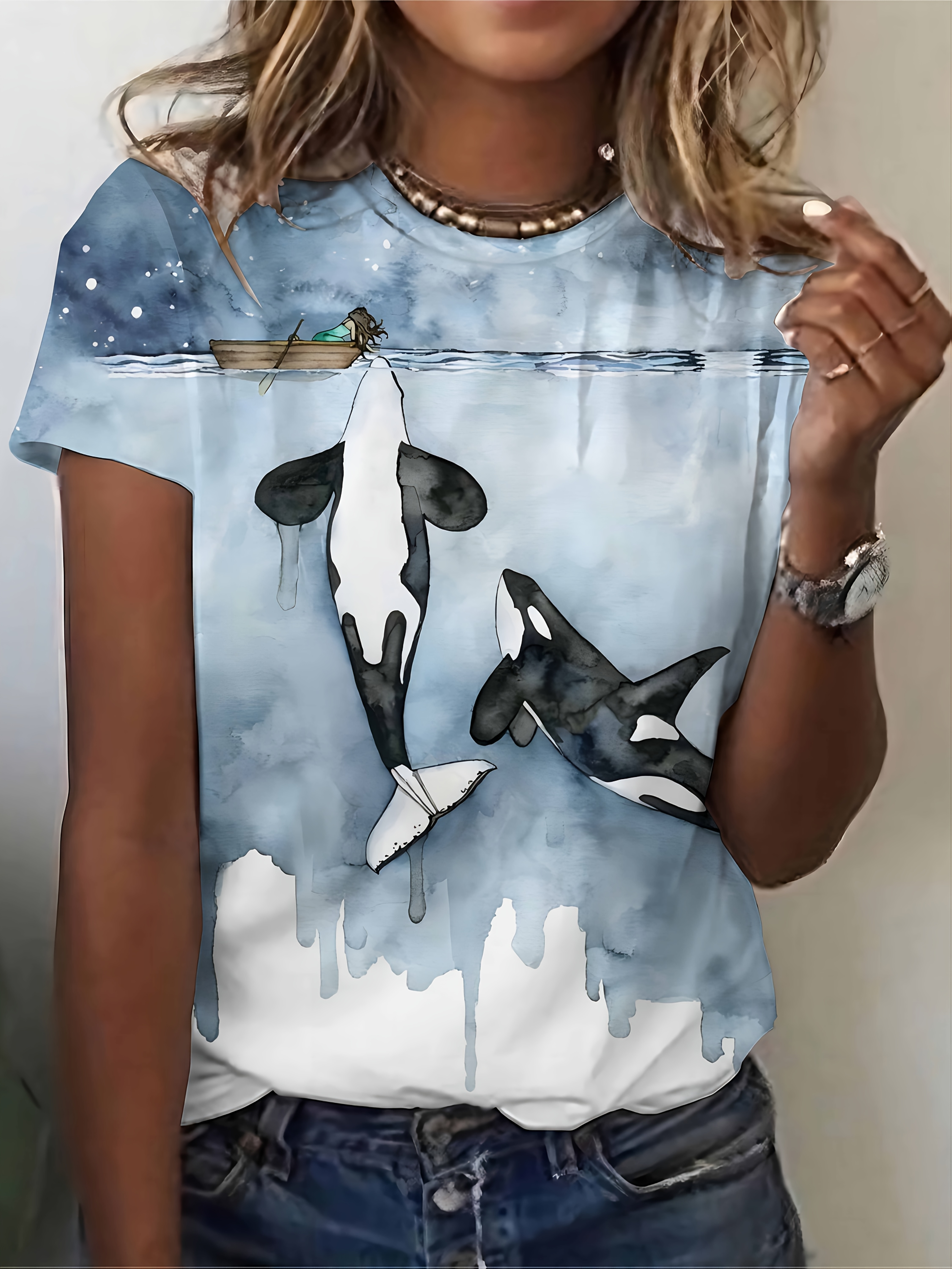 whale shirt sold on Temu United States
