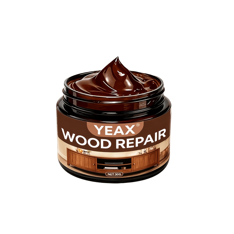 TEMU Brown Wood Scratch Repair Paste, Quick-dry Type, Fast-curing Emergency Wood Repair, Lazy Essential, Long-lasting Type, Single Filling, Strong