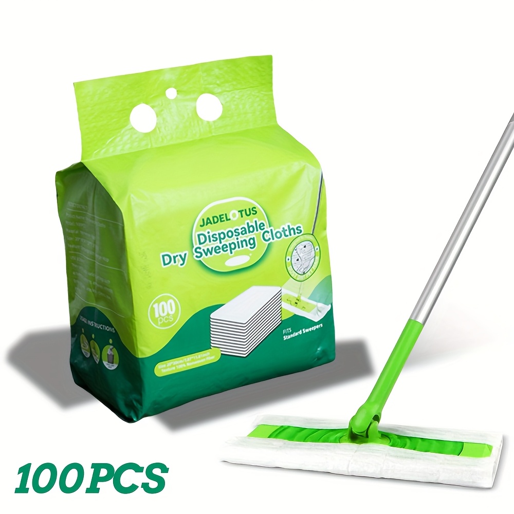 E-shop 30/50/100 Stück, Einweg Staubwedel Mopp Pads, Trockenwisch-Tuch, für die Hausreinigung, Staubtuch, Staubpapier Mopp Pads, Marine Reinigung