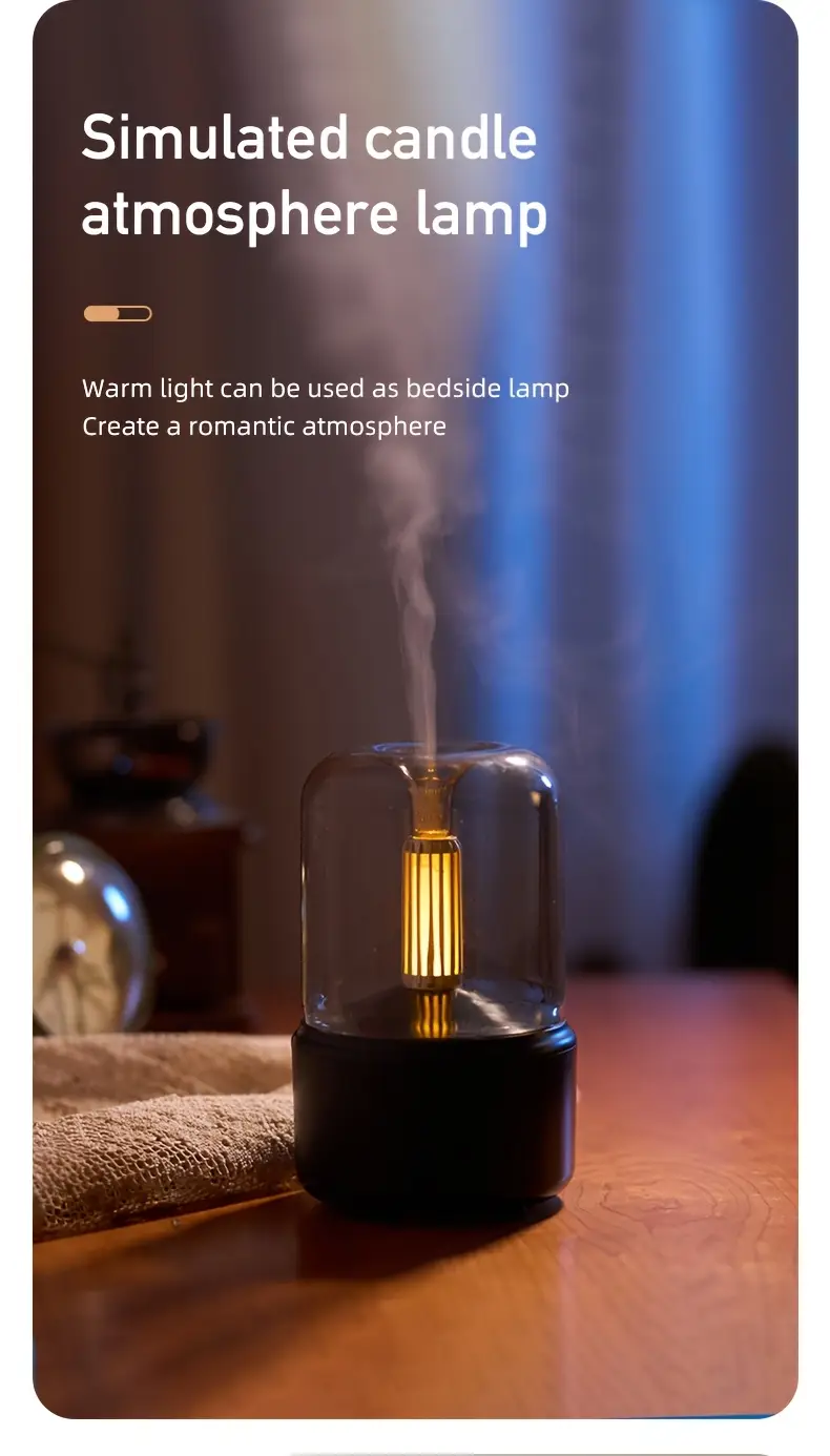 technology humidifier   diffuser soft light bedside mood lamp for home and office 2 color options perfect christmas birthday holiday gift office decor stylish diffuser     mist output office workers Product details 3