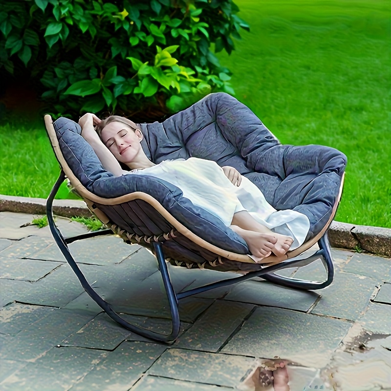 outdoor wide rocking chair