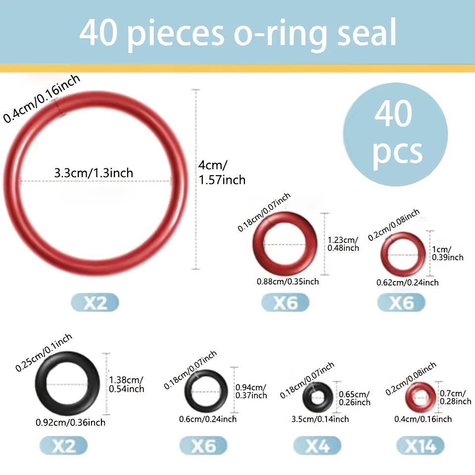 E-shop 1 Set Dichtung O-Ring Wartungsset Vollautomatische Kaffeemaschine O-Ringe für Unterdruckventil Dampfventil Auslassventil Kompatibel mit für für