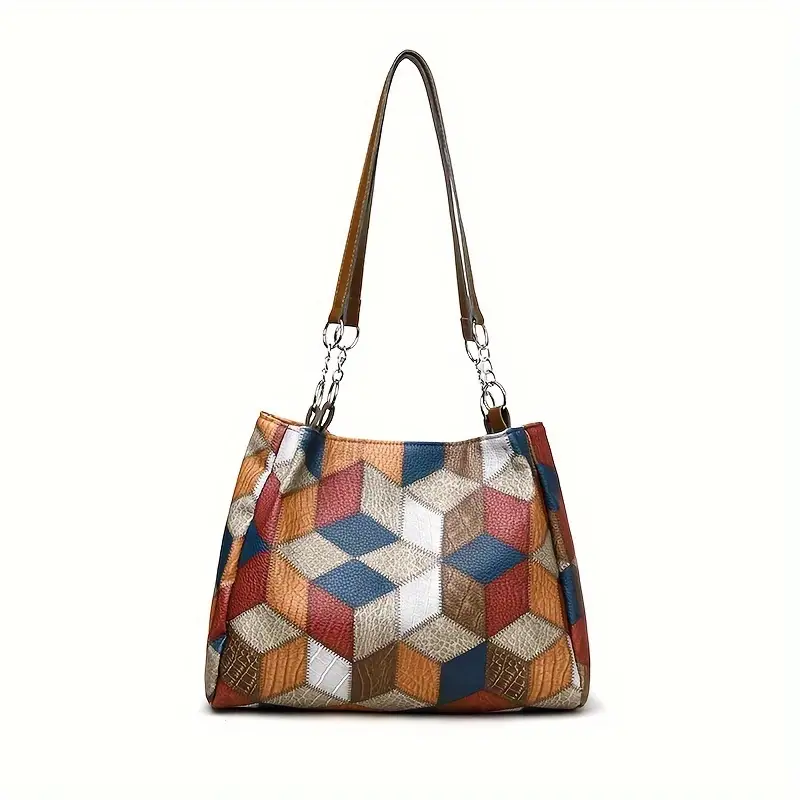 Daily Rhombic Patchwork Bags(4 Colors) Daily Rhombic Patchwork Bags(4 Colors)