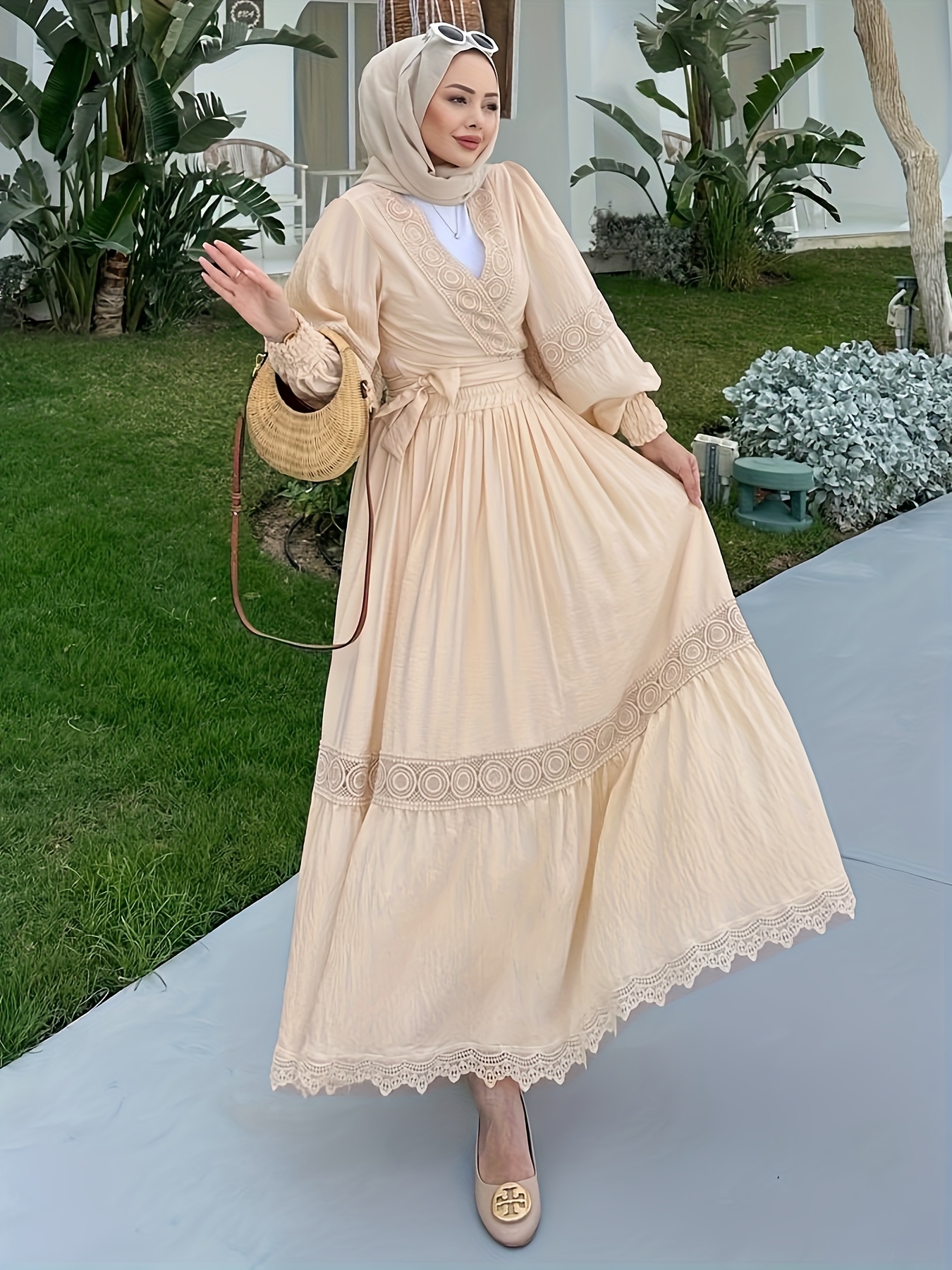 womens casual fashion elegant middle eastern muslim simple - Temu Cyprus
