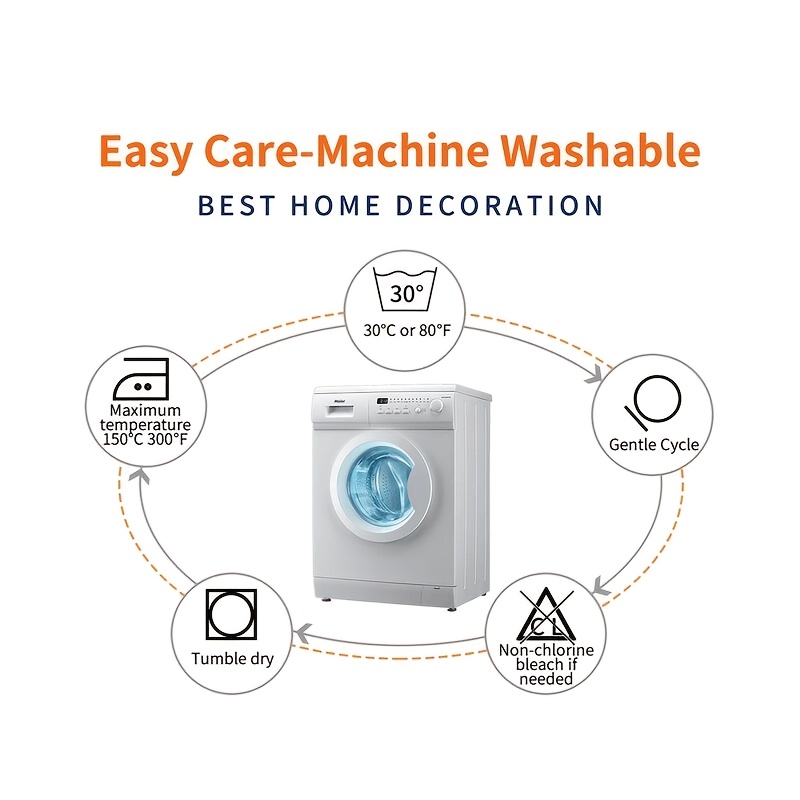 throw pillow cover 100% polyester blend Temu New Zealand