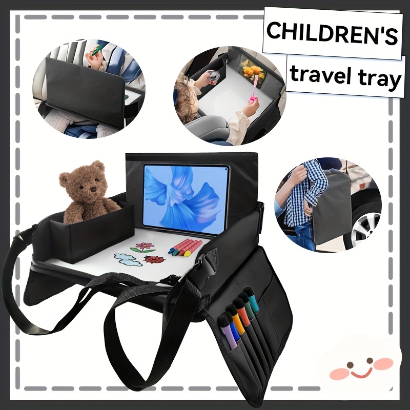 TEMU 1pc Car Travel Tray, Essential Car Tray For Road Trips, Car Seat Table Tray For Activities - Car Seat Table Organizer, Halloween, Thanksgiving And Christmas Gifts