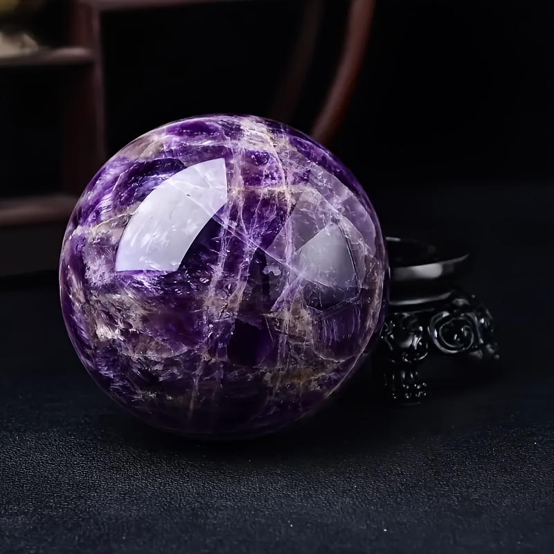 TEMU 6.5-7.5cm Crystal Ball Crystal Ball Hand Polished Dream Crystal Ball Gift Home Decoration Holiday Party Decoration Crystal Gift For Parents