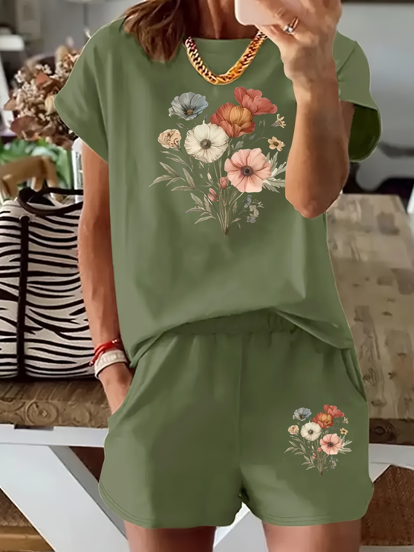 Ensemble short débardeur en broderie anglaise imprimé fantaisie pour fille | Orchestra