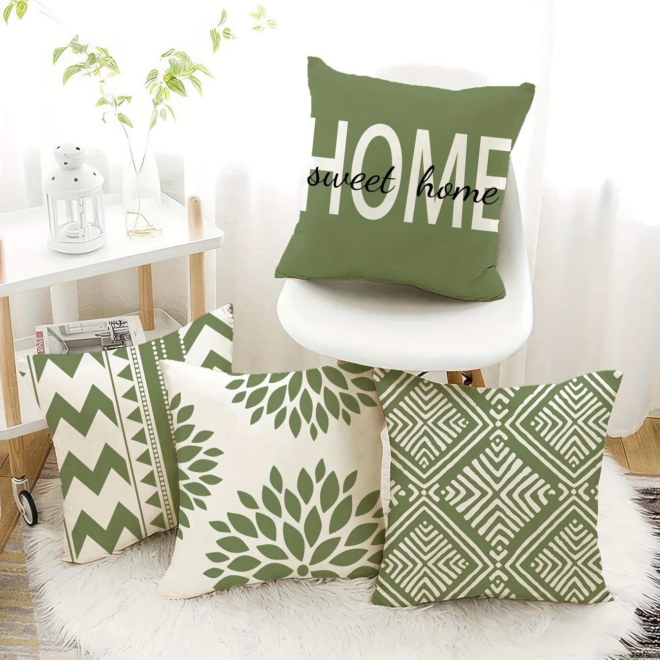 

4- -pattern , , Sofa , Polyester, Decorative Pillowcases For Types - 18x18