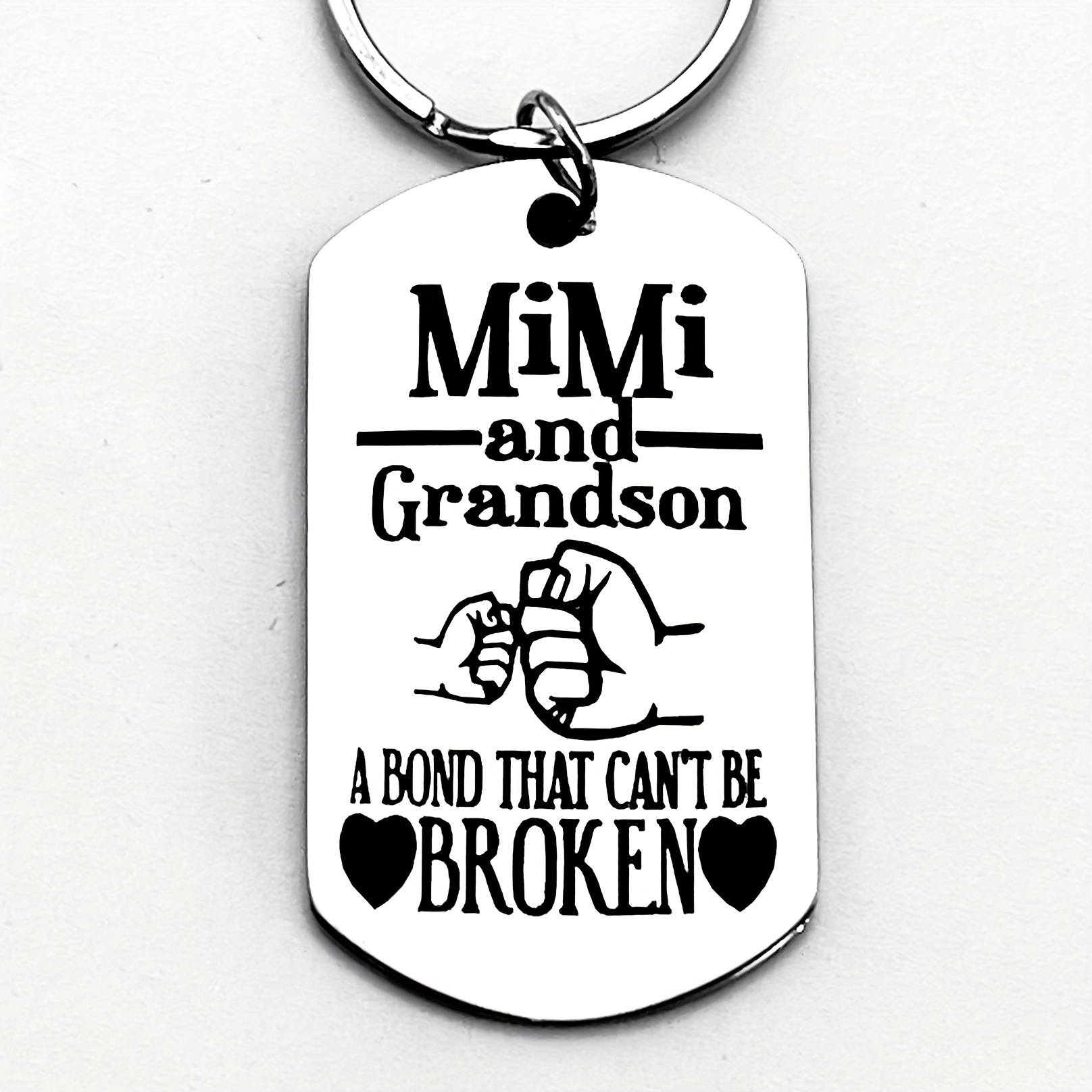 TEMU A Stainless Steel Keychain Symbolizing Mimi's Unbreakable Family, A Party Gift, Perfect For Mimi's Birthday Or New Year