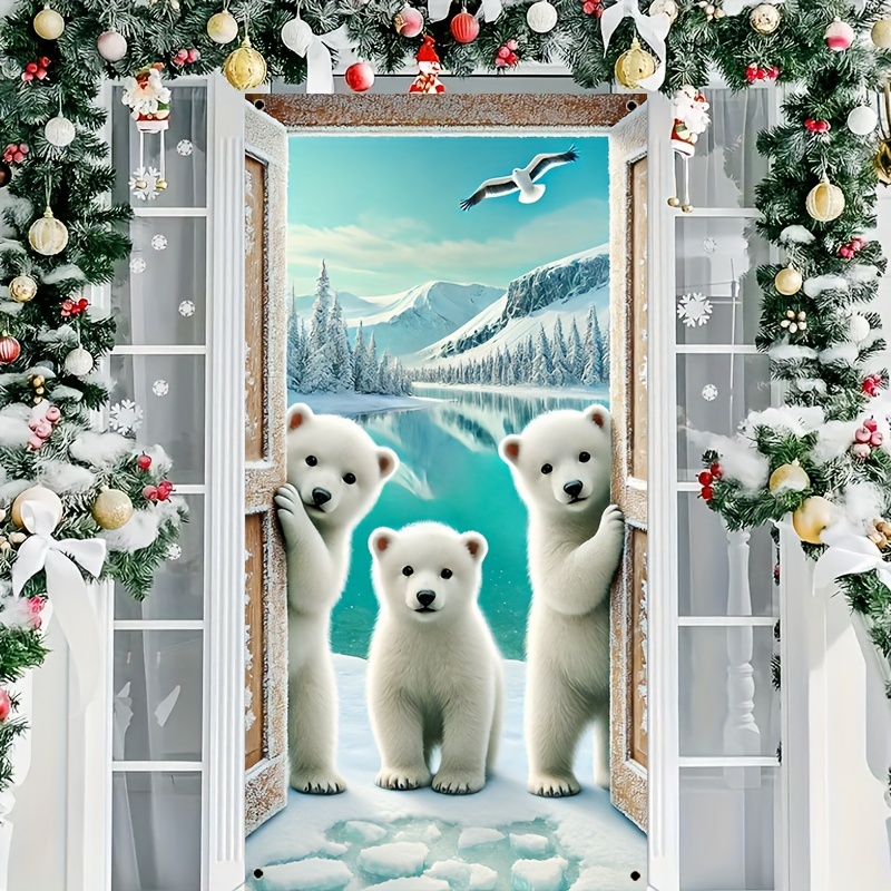 

Christmas Bear - Polyester, / Decoration, 35.43 X 70.86 , For &