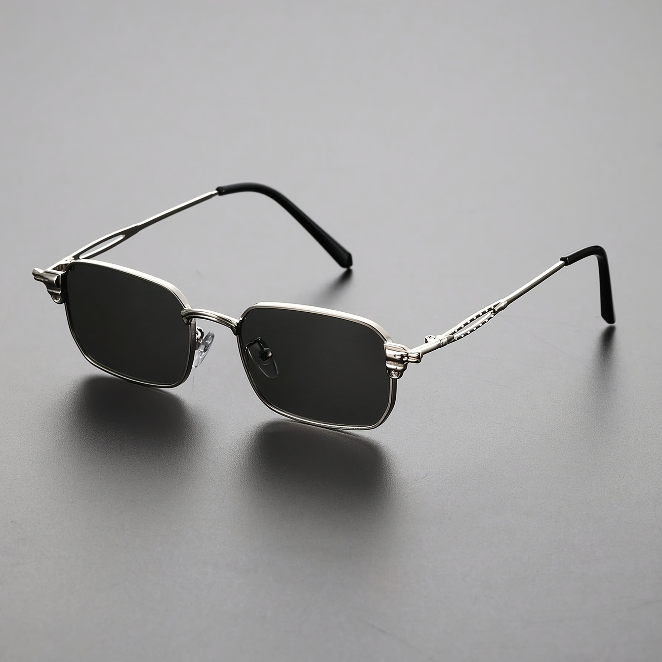 Image of 1 Pair Women's/men's Geometric Retro Anti-uv Classic Sunglasses With Uv 400, Fashionable Gift For , High-end Street Style, Beach Party, Fishing, Outdoor, Riding
