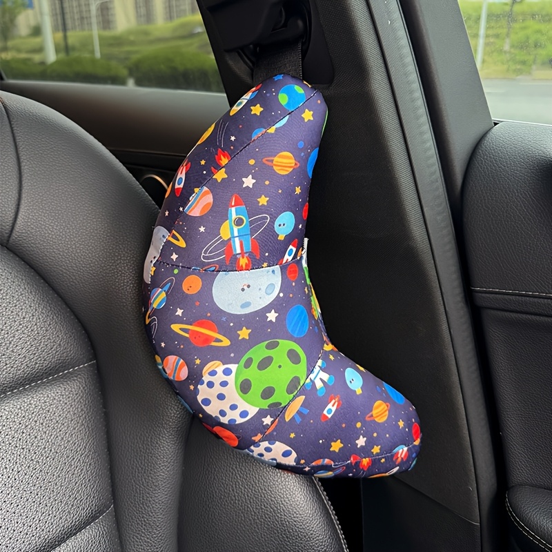 TEMU 1pc Car Seat Belt Shoulder Pad, Cartoon Cute , Multiple Cartoon Patterns , Adjustable Strap For , -filled For , Improves Vehicle , Compatible