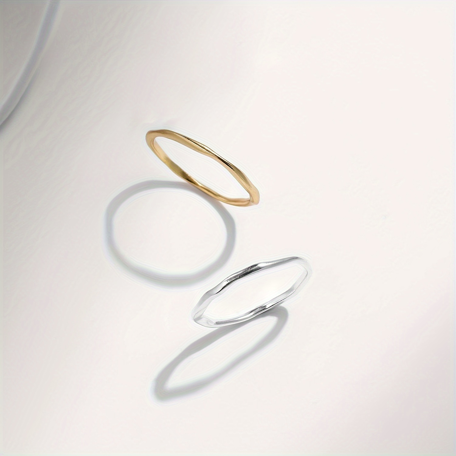 925 Silver Geometric Twisted Ring Stackable Jewelry