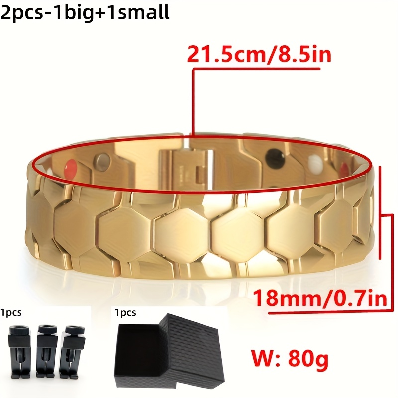 TEMU A Stylish And Masculine Spherical Magnet Bracelet, An Ideal Gift For , For Father's Day