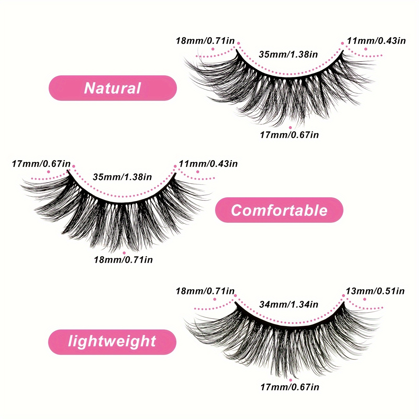 30 pairs of black false eyelashes styles thick curly eyelashes cat eye fluffy lashes for daily party makeup details 7