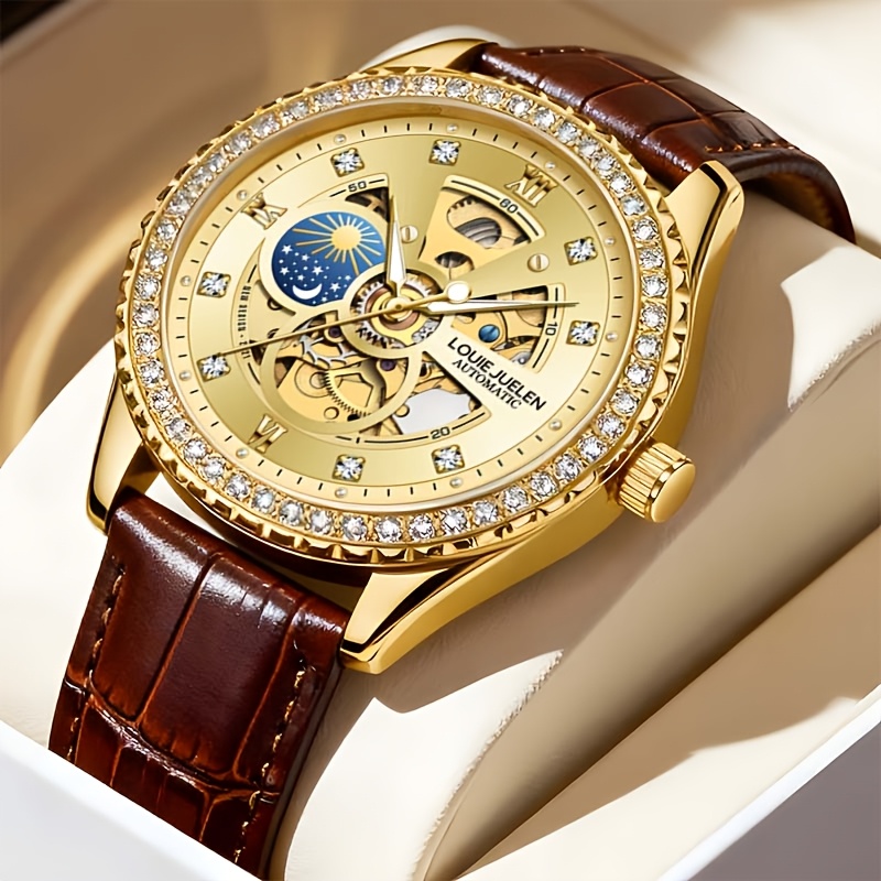 Luxury Automatic Mechanical Watch | Display, Stainless , Date And Calendar, Luminous Hands | Elegant Design, Precise Engineering, Stylish Women's - Juelen