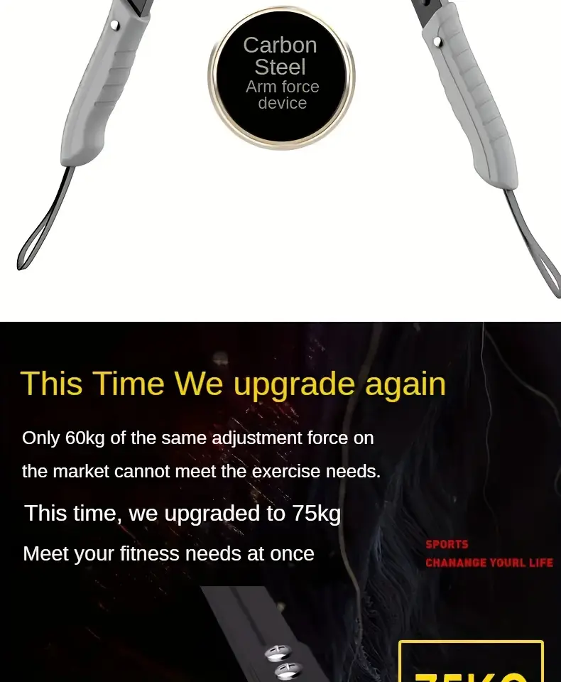 1pc adjustable arm strength trainer 33 07 165 35lb stainless steel pvc multi functional home gym equipment for mens chest muscle workout red black ideal for christmas easter thanksgiving valentines day gifts gym accessories gym accessories best for christmas thanksgiving Product details 1