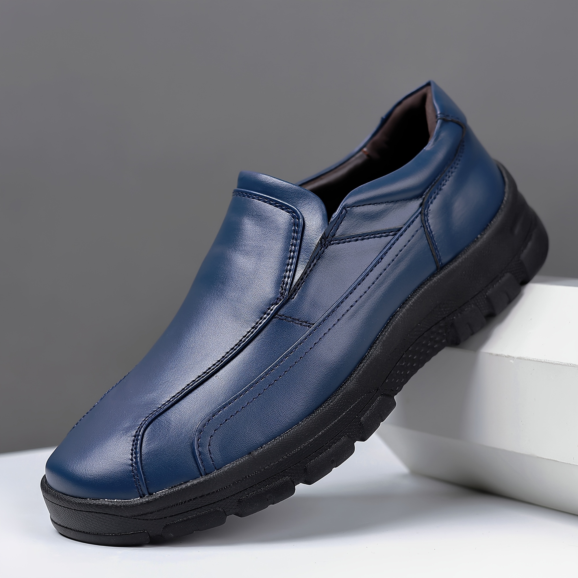 blue bottom dress shoes Navy Blue Diamante Lace Ups 11 main image 1