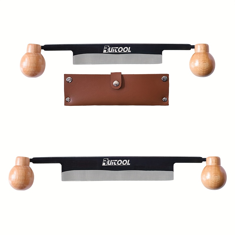 1pc woodworking draw knife 6 8 carbon steel blade straight draw shave debarking tool for debarking wood carving wood working Product details 15