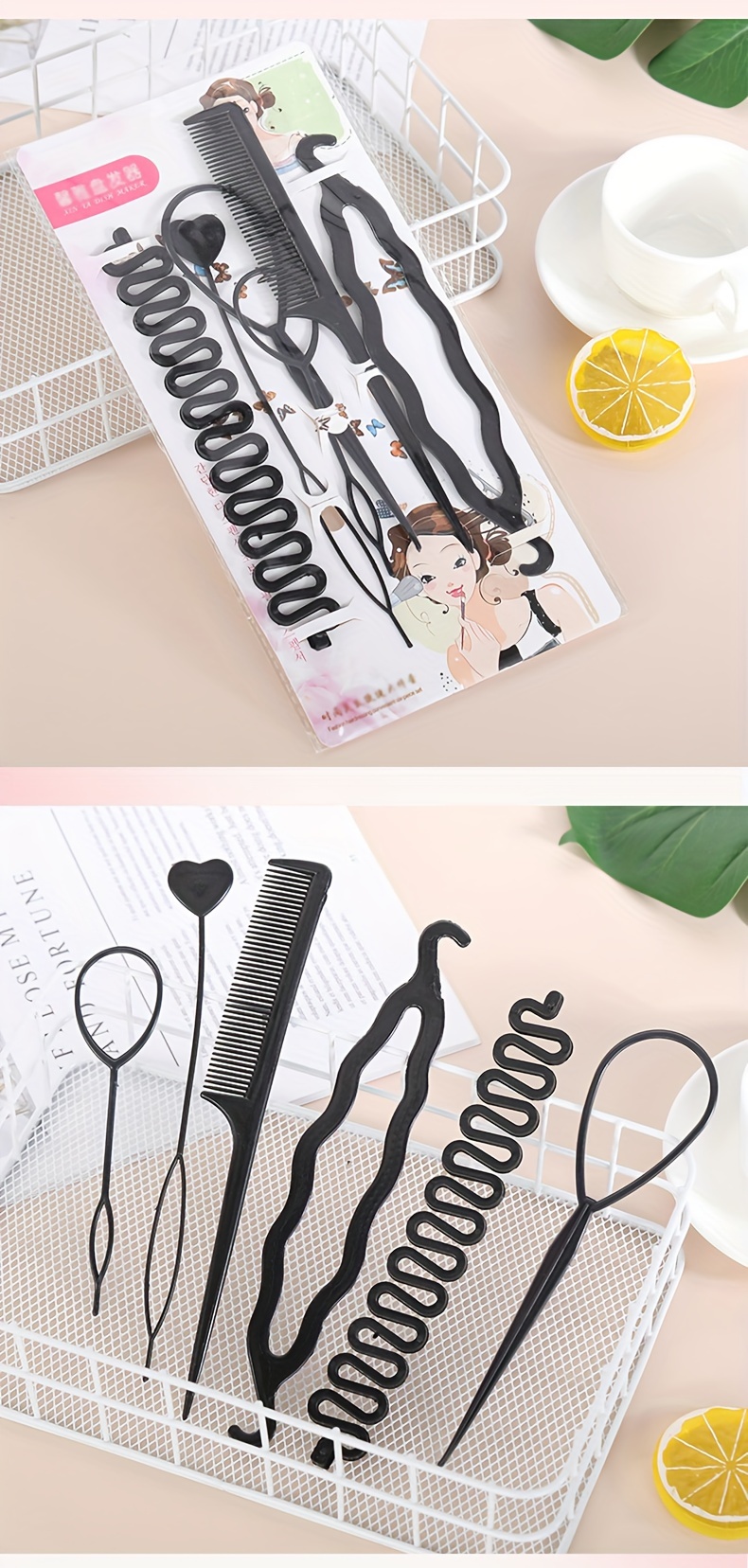 Elegant Bun & Crown Shapers Set For Women, 4pcs/6pcs Hairstyle Tools Kit For Relaxed And Normal