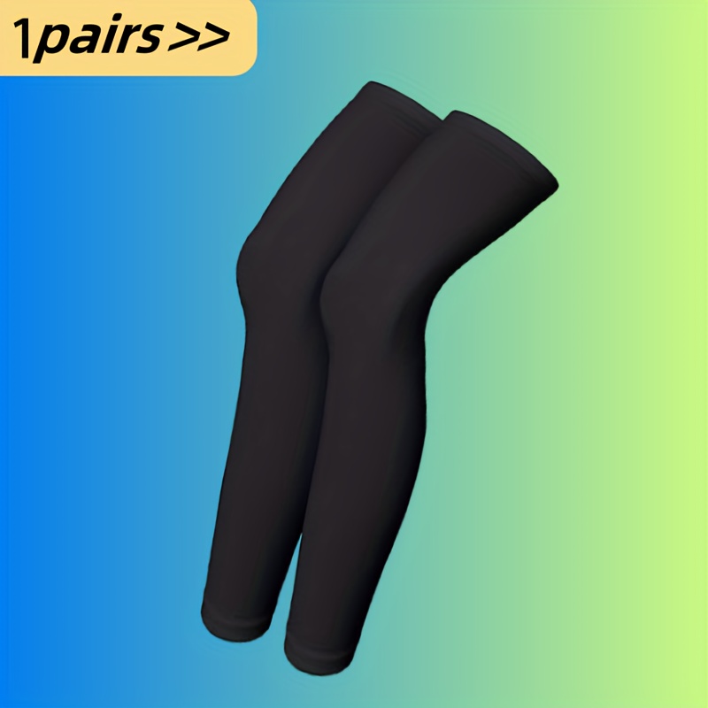 Image of Compression Leg Sleeves Full Length Leg Warmers Sports Cycling Men Women Running Basketball (1 Pair/3 Pairs )