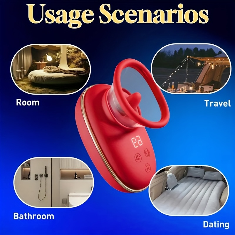 vibration suction massager Automatic Sucker Rose Massager For Women