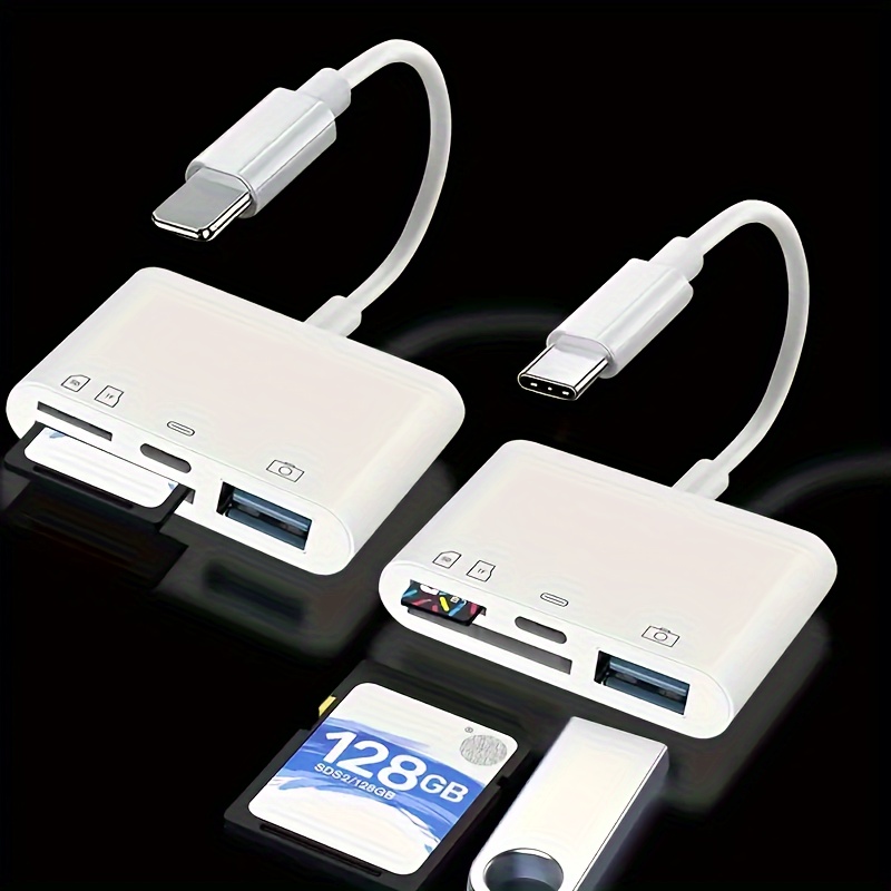 Iphone Charge Interface To Sd Card Reader For Iphone usb - Temu