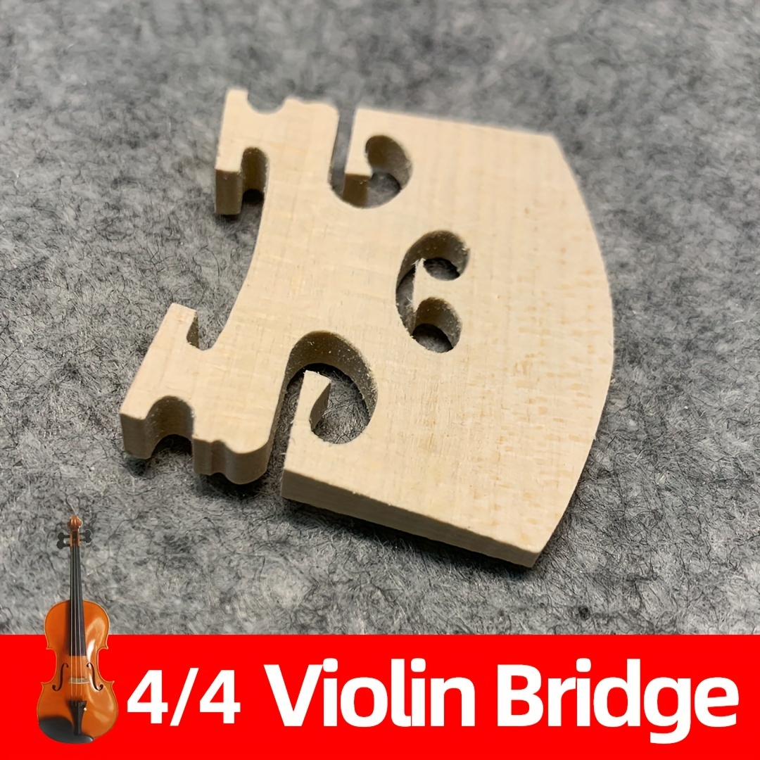 4 Ponts De Violon En Bois D'Érable Pour Violon 3/4 - Pièces De Rechange Qualité Pro