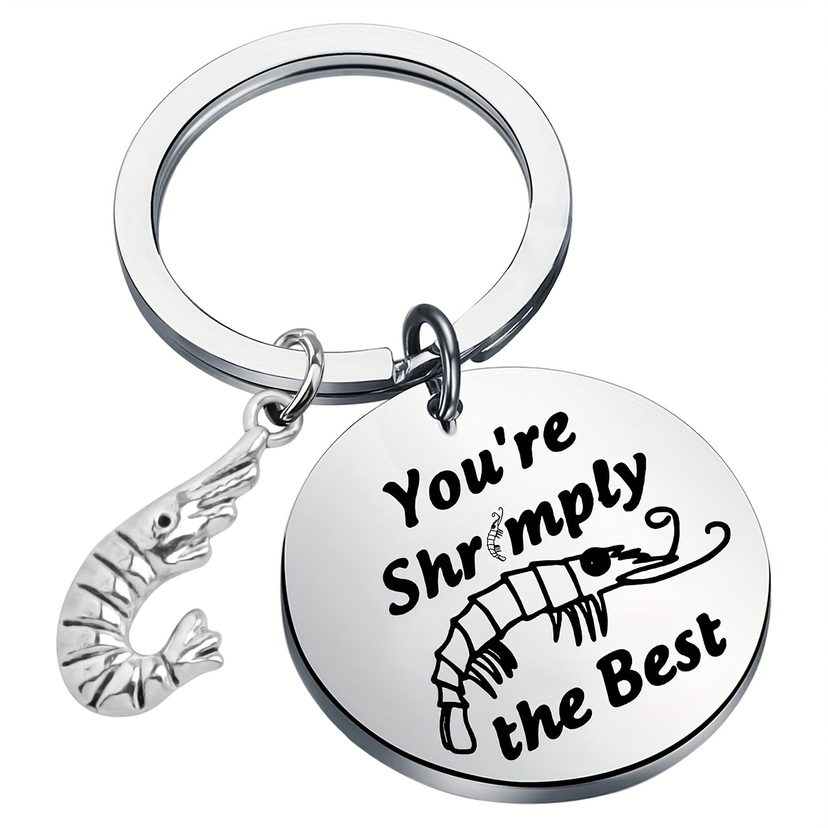 TEMU Keychain With Shrimp Design, A Gift For Shrimp Lovers, Shrimp-themed Presents.