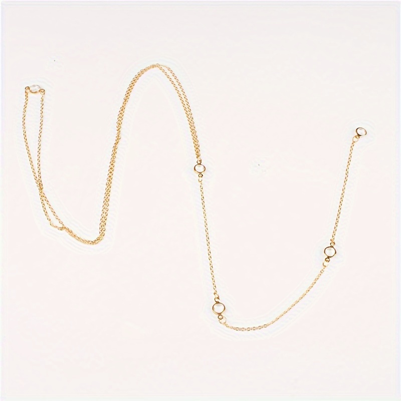 Rhinestone Back Necklace for Backless Dresses