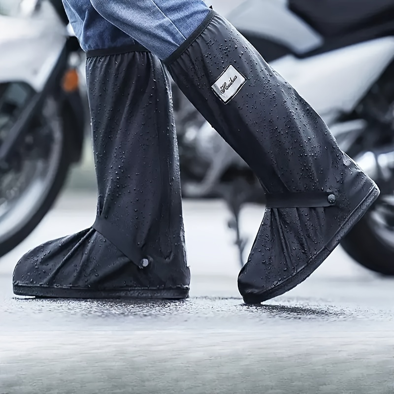 Stay Dry Stylish: Rain Boots Cover Anti slip Zipper Men - Temu