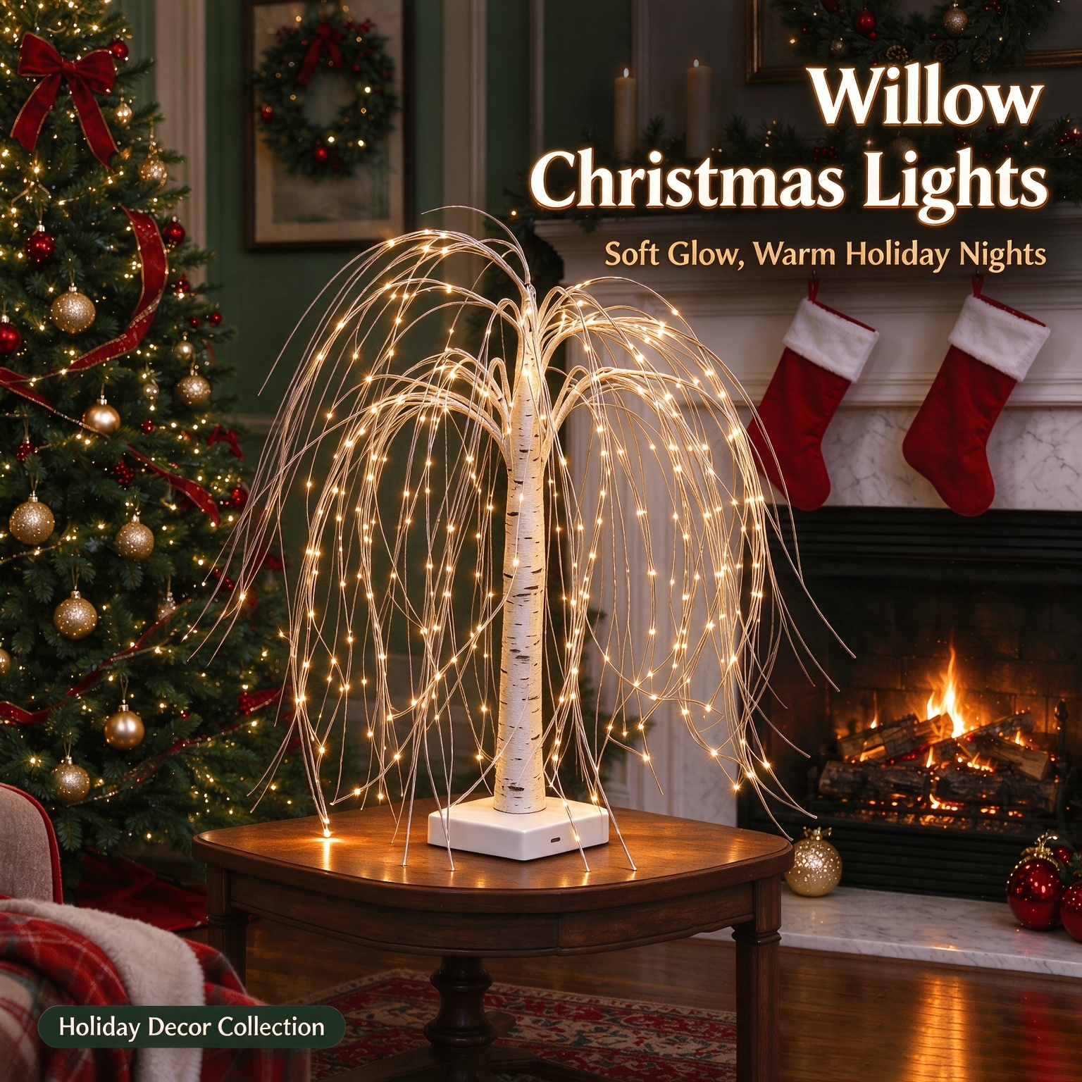 TEMU Night Light, 192 Led Bulbs, 8 , Battery/usb Powered, An Elegant Gift For Christmas, Thanksgiving, And New Year's Perfect For Weddings, Parties,
