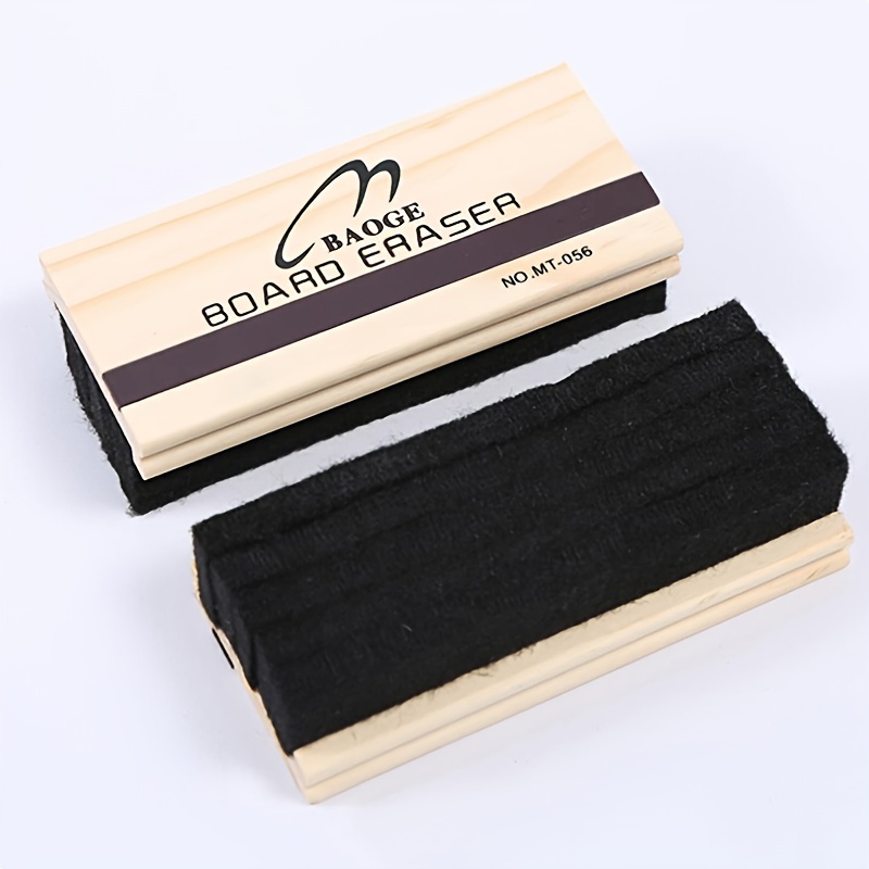 

1pc Wooden Blackboard Eraser 5.7x 2.55 Inches Felt Board Eraser Blackboard Eraser For School, Teacher And Office