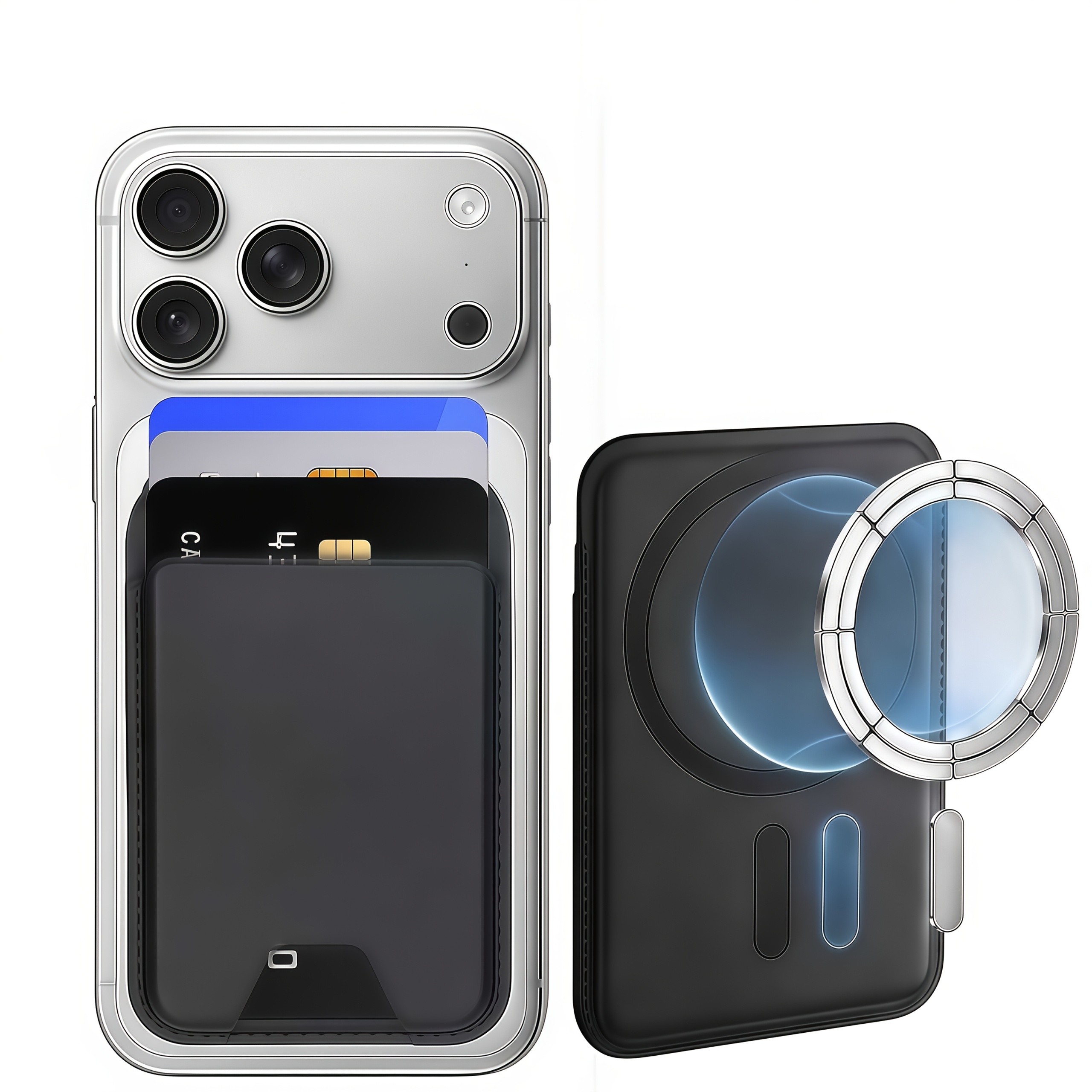 TEMU Suitable For Magnetic Wallets, Compatible With Iphone Duo, Compatible With Iphone 18/17/16/15/14/13, Magnetic Wallet In The Entire Series, With