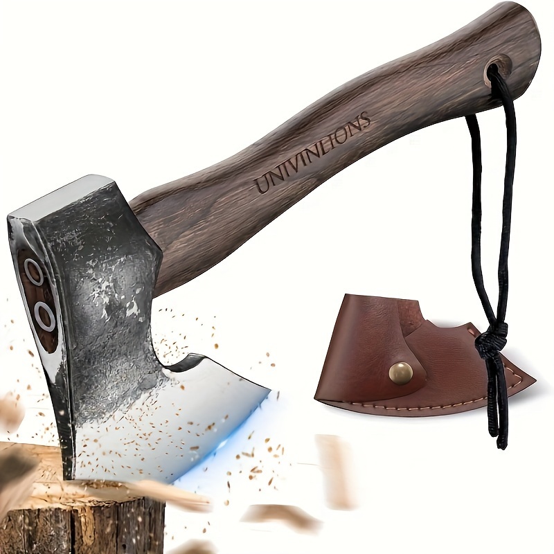 

Hatchet Axe Outdoor Axe Wood Columns, 27 Cm Splitting Axe For Wood, Hand Forged Hand Hatchet 800 G, Bushcraft Axe With Sheath, Camping Axe Gift For Men