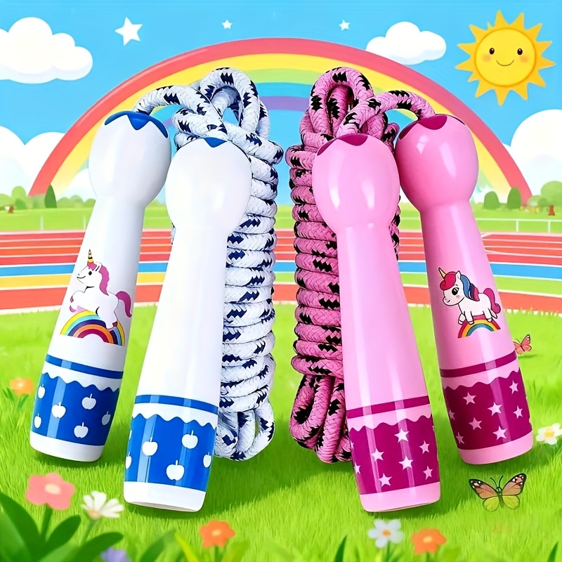 TEMU Unicorn Jump Rope Durable, Handle, Equipped With Anti Slip Rope - Suitable For Everyone' Equipment, Used For Exercise, Fitness, Christmas,