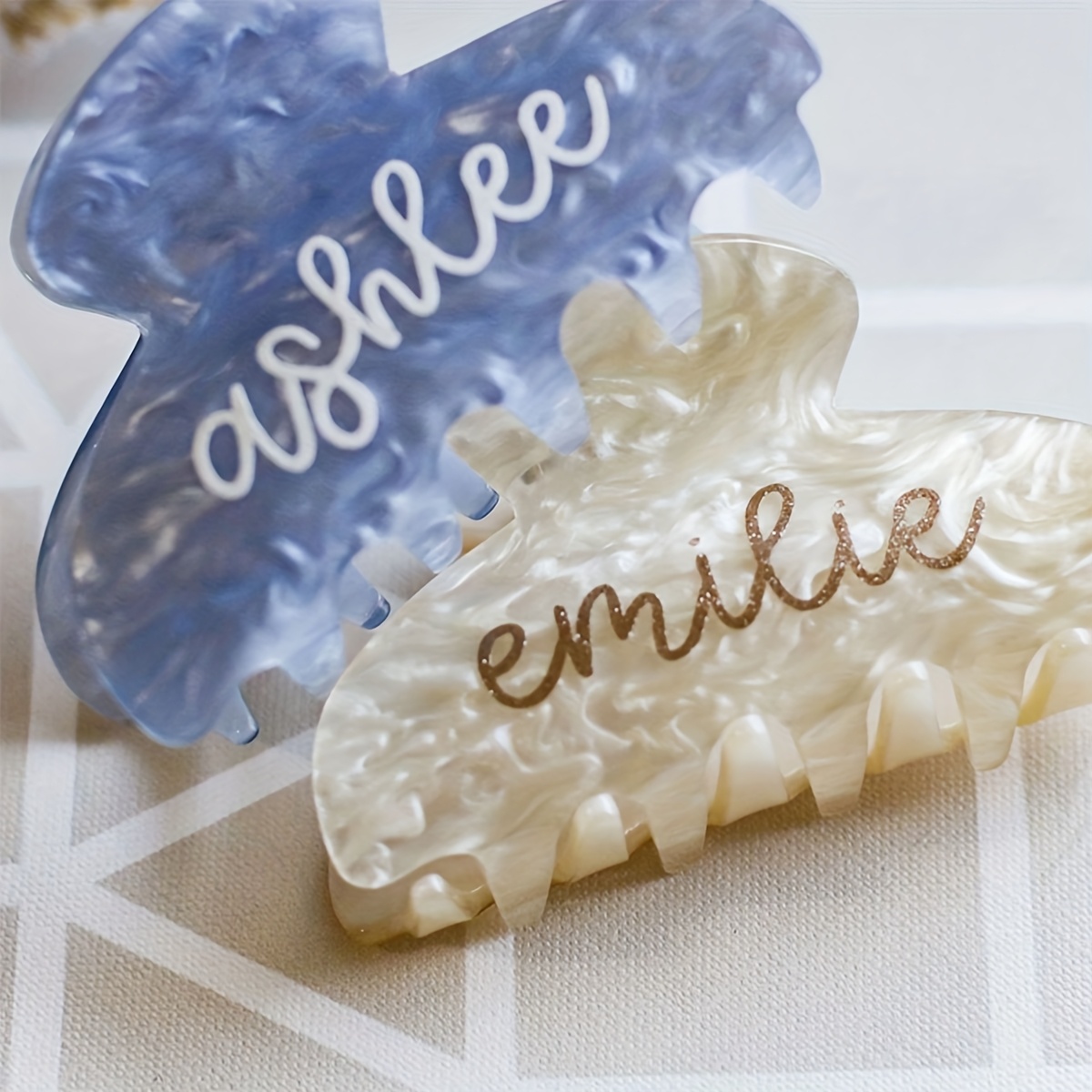 customizable text personalized hair clip aesthetic hair accessory for women ideal for christmas and   occasions plastic material     Product details 5
